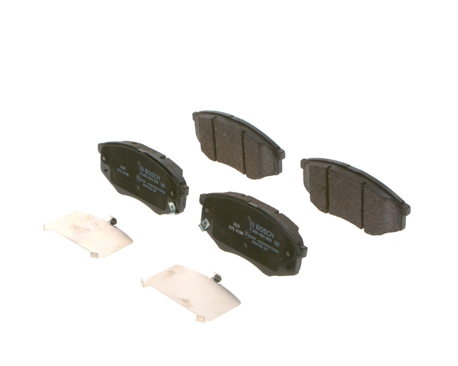 Bosch Automotive BP1687 Bremsbeläge - Vorderachse - ECE-R90 Zertifizierung - vier Bremsbeläge pro Set, black, 0 986 494 692 Bosch Automotive BP1687 Bremsbeläge - Vorderachse - ECE-R90 Zertifizierung - vier Bremsbeläge pro Set, black, 0 986 494 692 von Bosch Automotive