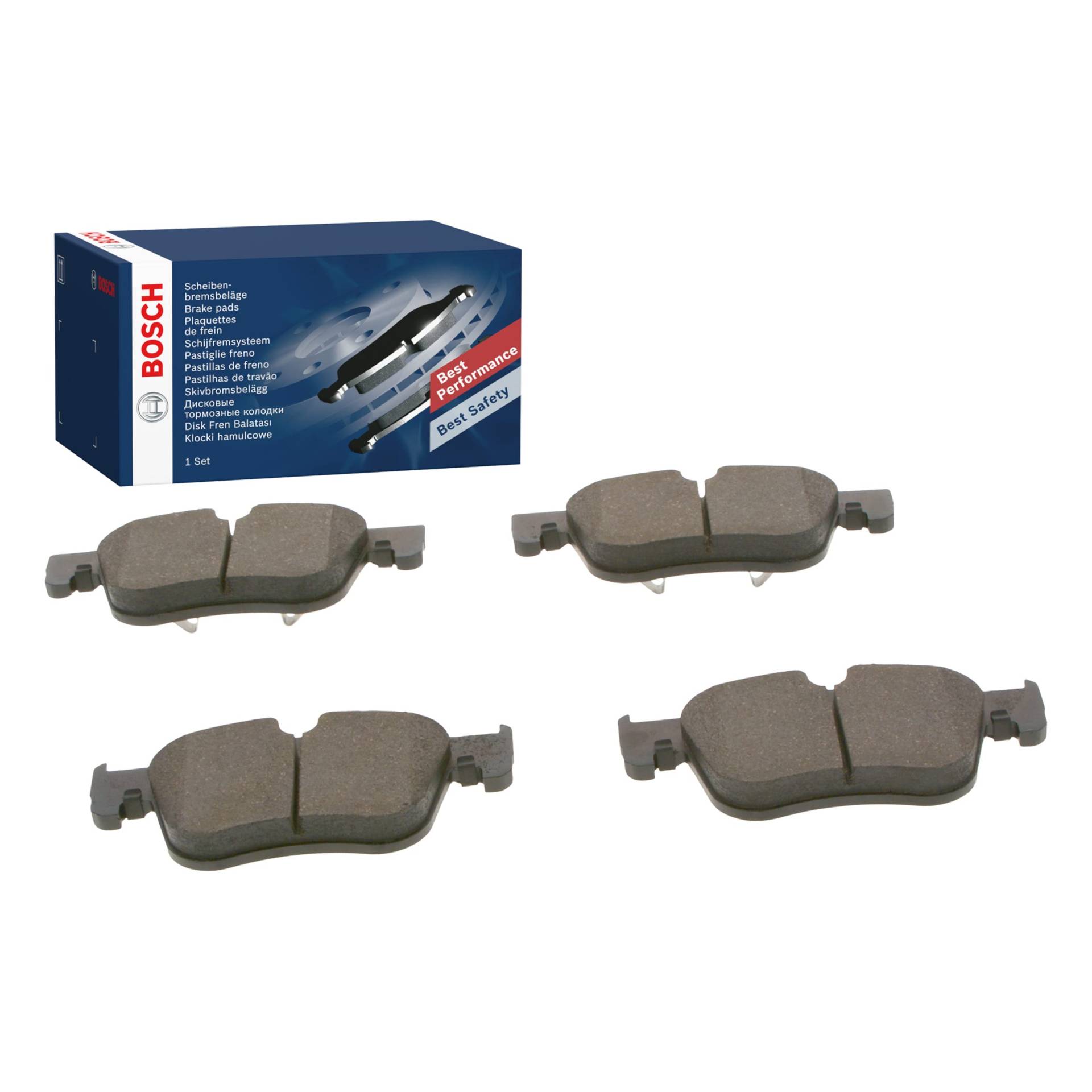 Bosch Automotive BP1691 Bremsbeläge - Vorderachse - ECE-R90 Zertifizierung - vier Bremsbeläge pro Set, black (0 986 494 696) Bosch Automotive BP1691 Bremsbeläge - Vorderachse - ECE-R90 Zertifizierung - vier Bremsbeläge pro Set, black (0 986 494 696) von Bosch Automotive