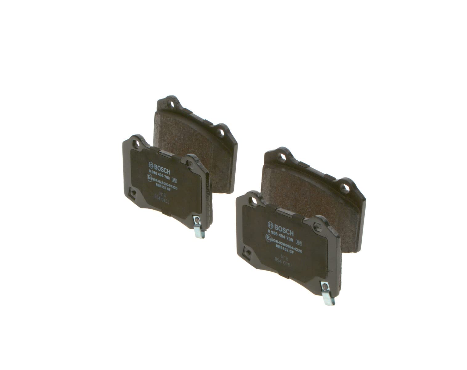 Bosch BP1703 Bremsbeläge - Hinterachse - ECE-R90 Zertifizierung - vier Bremsbeläge pro Set Bosch BP1703 Bremsbeläge - Hinterachse - ECE-R90 Zertifizierung - vier Bremsbeläge pro Set von Bosch Automotive