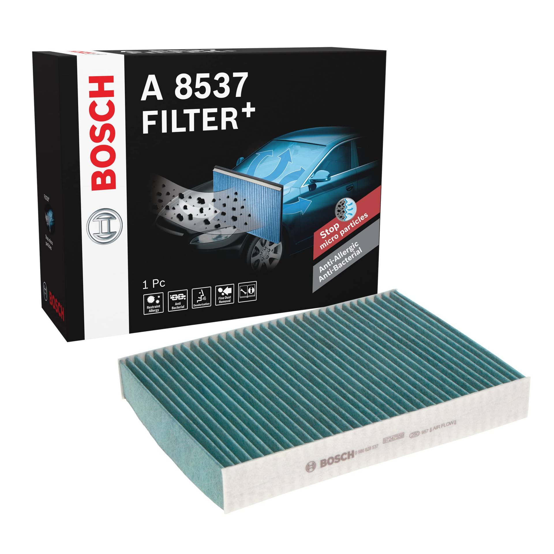 Bosch A8537 - Innenraumfilter Filter+ von Bosch Automotive