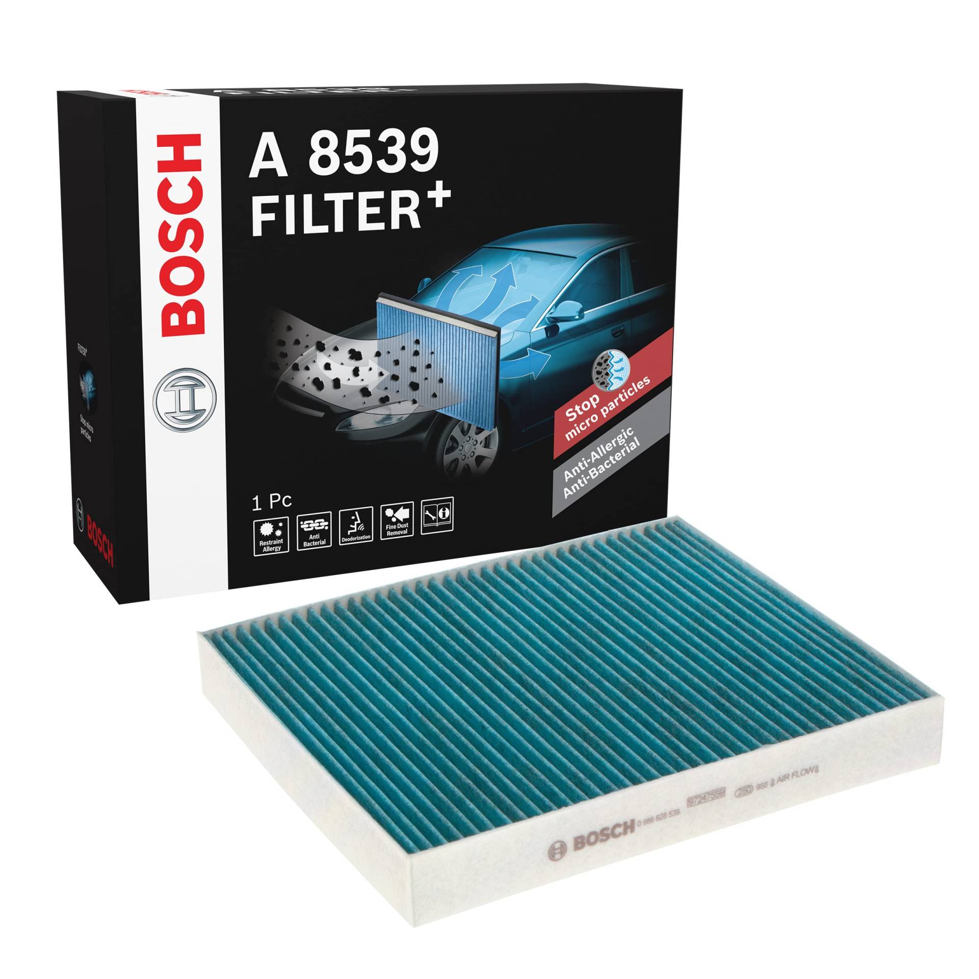 Bosch A8539 - Innenraumfilter Filter+ von Bosch Automotive