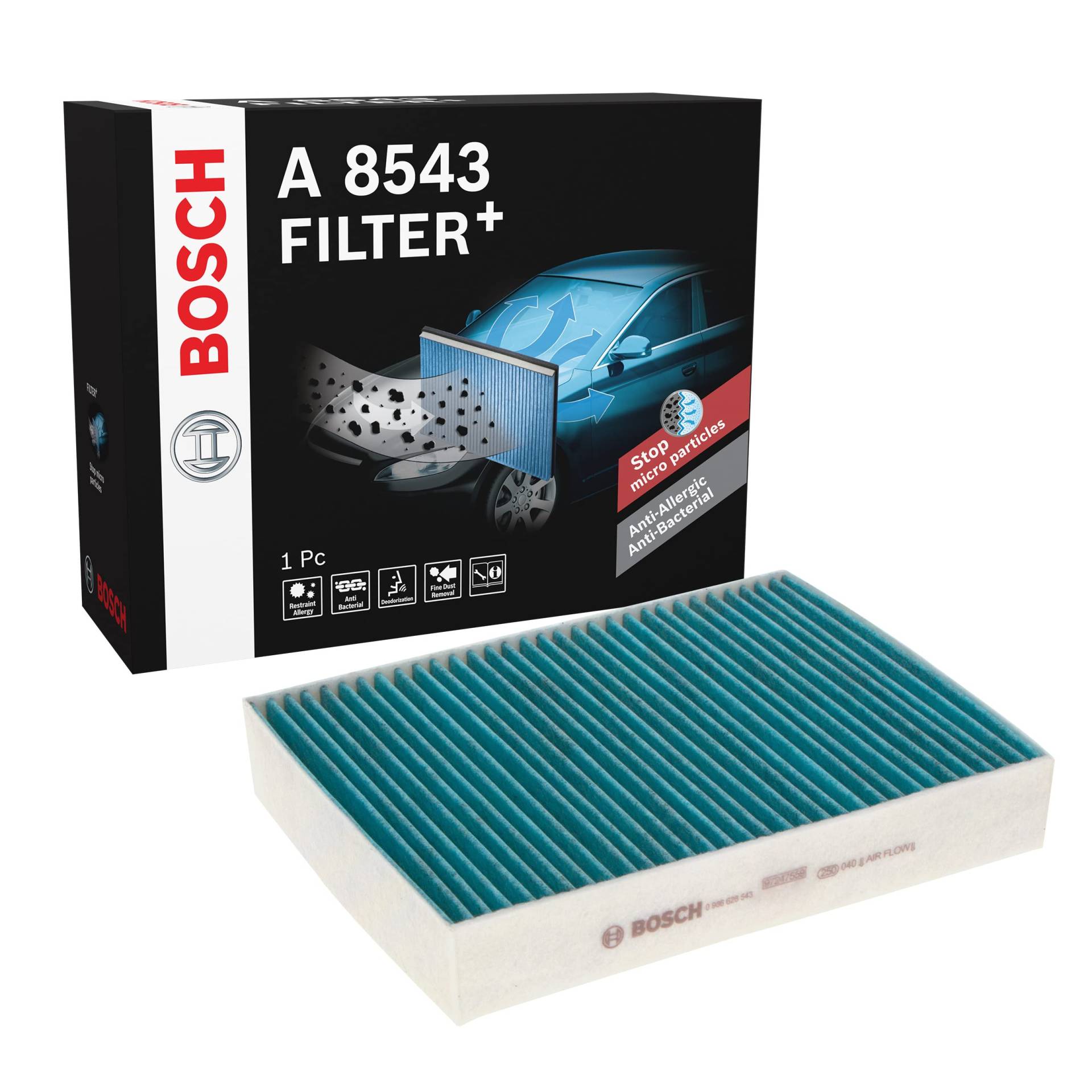 Bosch Automotive A8543 - Innenraumfilter Filter+ Bosch Automotive A8543 - Innenraumfilter Filter+ von Bosch Automotive