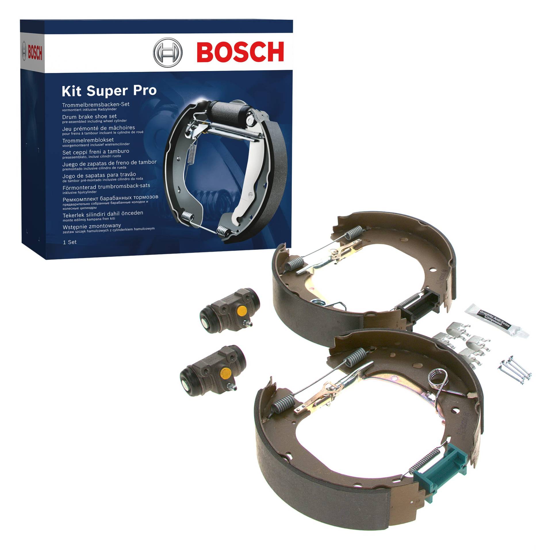 Bosch KS646 Kit Super Pro - hintere Trommelbremsenset - ein vormontiertes Set von Bosch Automotive