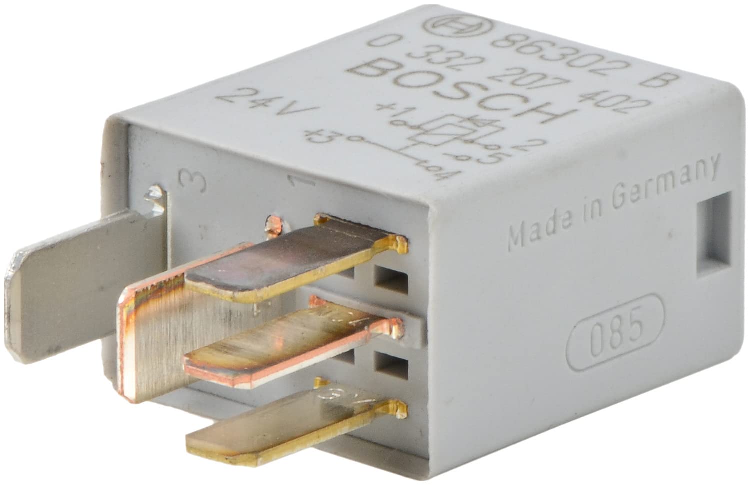 Bosch 0332207402 Micro-Relais 24V 10A, IP5K4, Betriebstemperatur von -40° bis 100°, Wechselrelais, 5 Pin Relais mit Diode Bosch 0332207402 Micro-Relais 24V 10A, IP5K4, Betriebstemperatur von -40° bis 100°, Wechselrelais, 5 Pin Relais mit Diode von Bosch Automotive