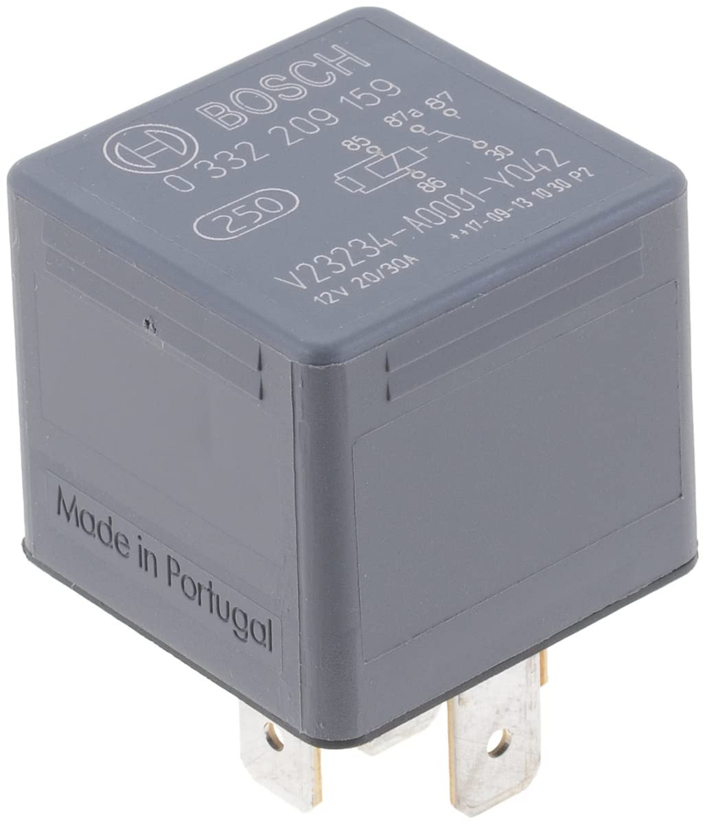 Bosch 0332209159 Mini-Relais 12V 30A, IP5K4, Betriebstemperatur von -40° bis 100°, Wechselrelais, 5 Pin Relais von Bosch Automotive