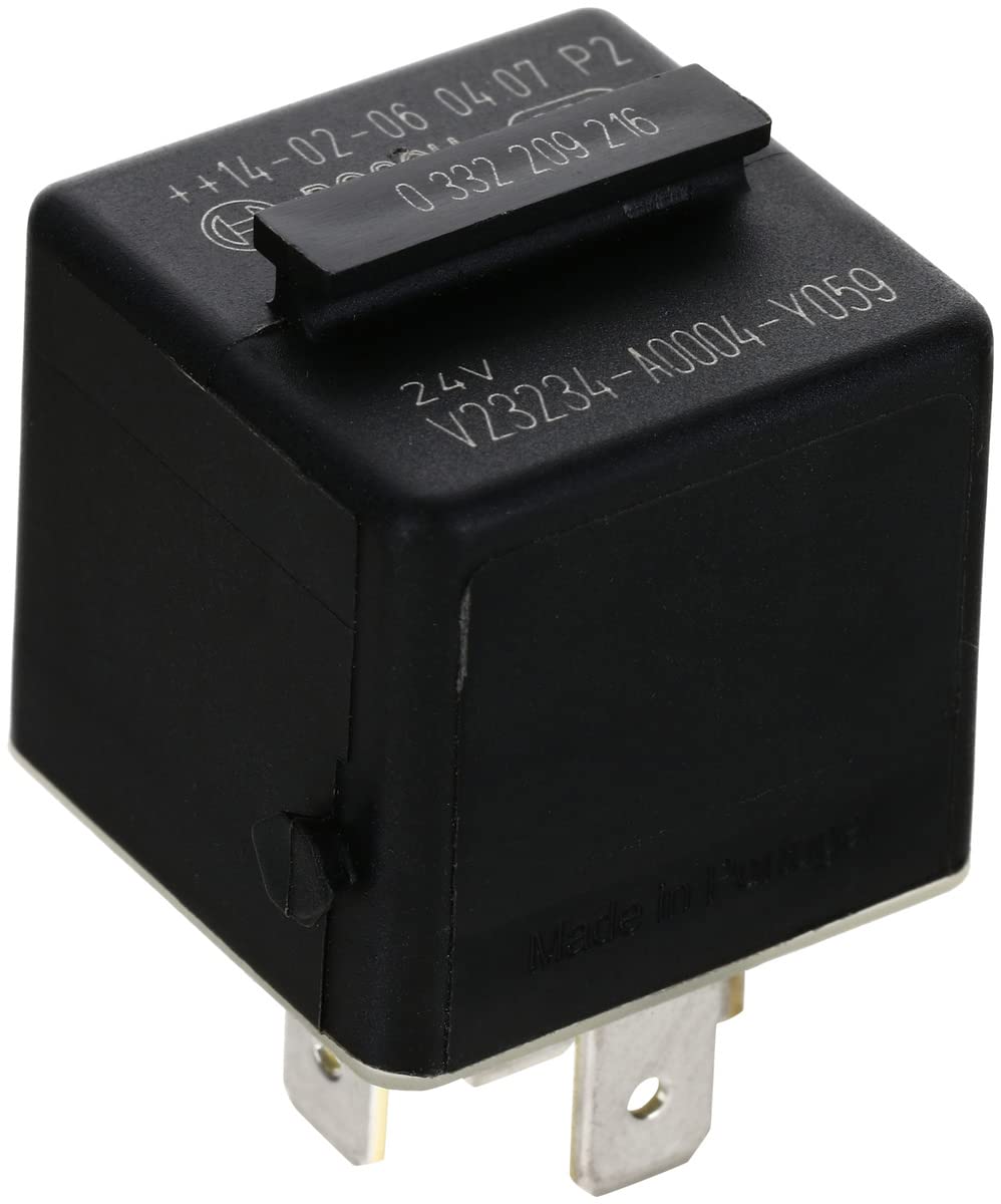 Bosch 0332209216 Mini-Relais 24V 20A, IP5K4, Betriebstemperatur von -40° C bis 85° C, Wechselrelais, 5 Pin Relais Bosch 0332209216 Mini-Relais 24V 20A, IP5K4, Betriebstemperatur von -40° C bis 85° C, Wechselrelais, 5 Pin Relais von Bosch Automotive