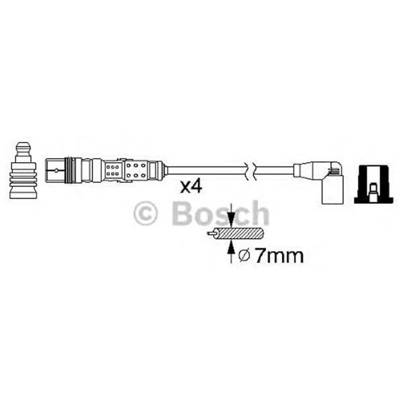 BOSCH 0986356312 Zündleitungssatz von Bosch Automotive