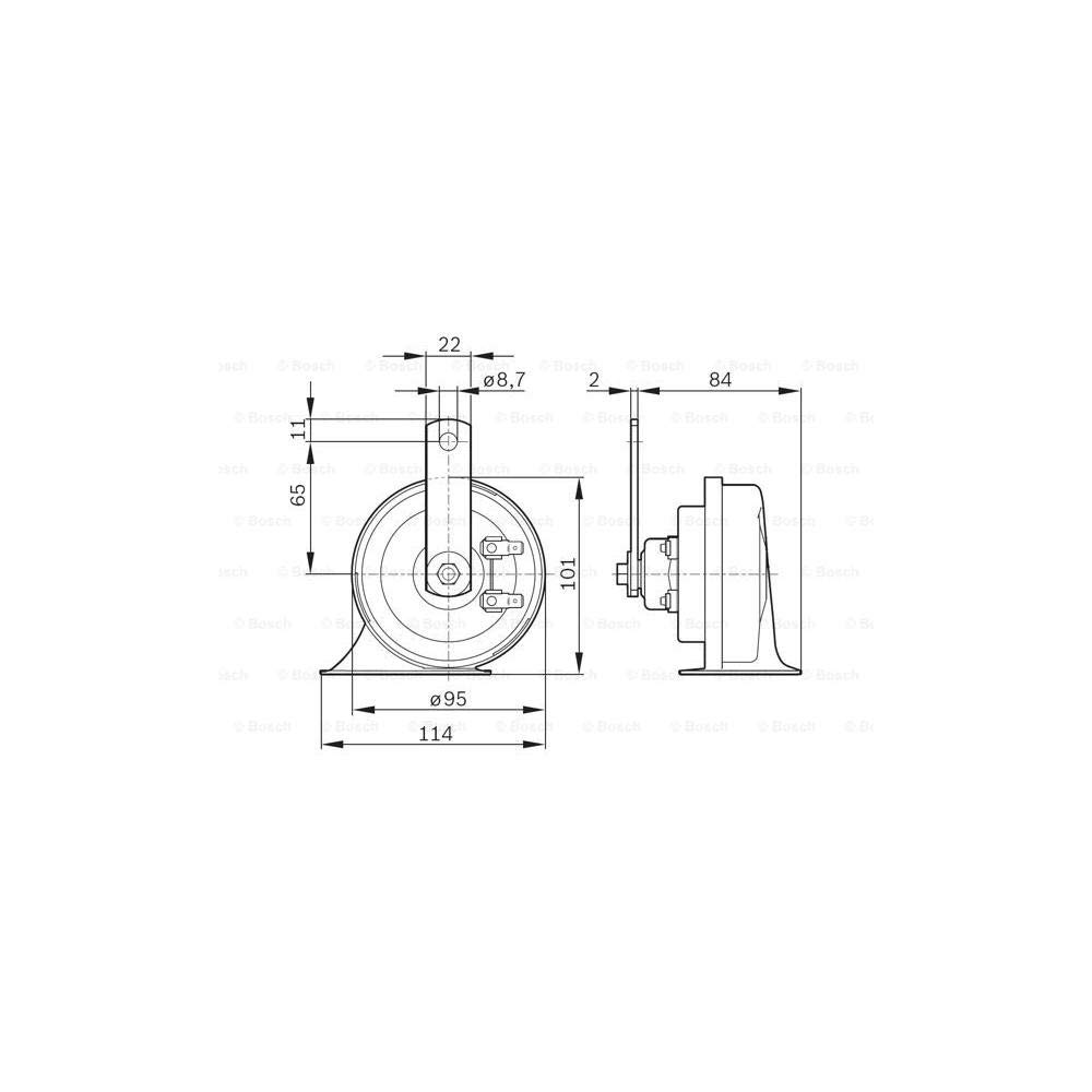 Bosch 0 986 AH0 507 Fanfaren und Signalhörner von Bosch Automotive