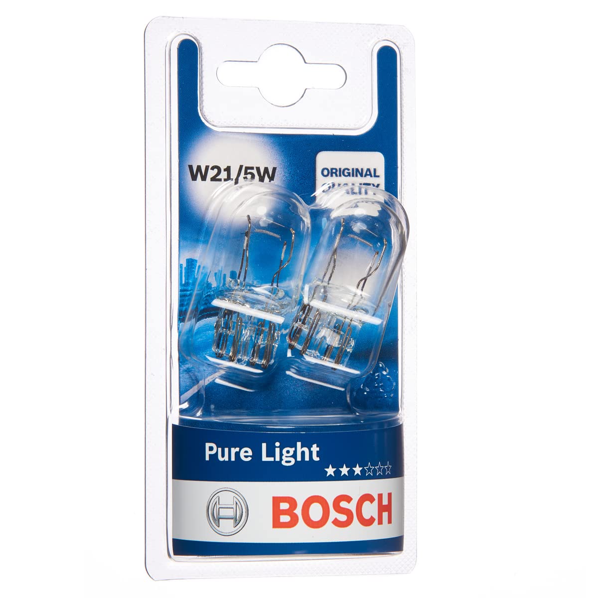Bosch W21/5W Pure Light Fahrzeuglampen - 12 V 21/5 W W3x16q - 2 Stücke von Bosch Automotive