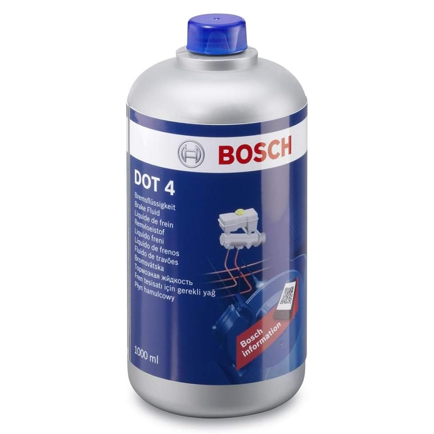 Bosch Bremsflüssigkeit DOT 4, 1 L - für Fahrzeuge vor Baujahr 2010 - geeignet für ABS-Bremssysteme der ersten Generation Bosch Bremsflüssigkeit DOT 4, 1 L - für Fahrzeuge vor Baujahr 2010 - geeignet für ABS-Bremssysteme der ersten Generation von Bosch Automotive