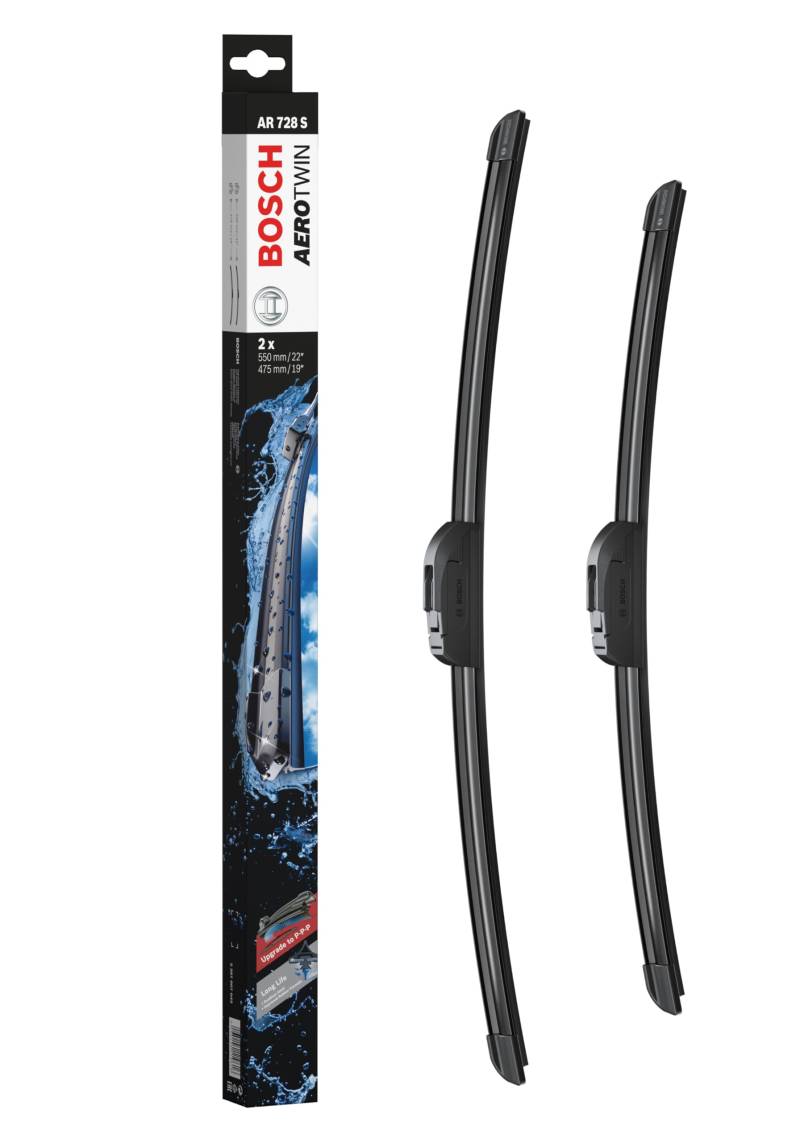 Bosch Scheibenwischer Aerotwin AR728S, Länge: 550mm/475mm − Set für Frontscheibe - Nur für Rechtslenker-Fahrzeuge (UK) von Bosch Automotive