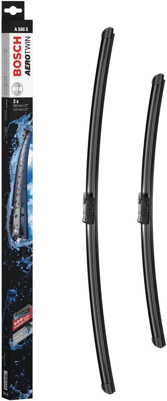 Bosch Scheibenwischer Aerotwin A586S, Länge: 680mm/515mm – Set für Frontscheibe Bosch Scheibenwischer Aerotwin A586S, Länge: 680mm/515mm – Set für Frontscheibe von Bosch