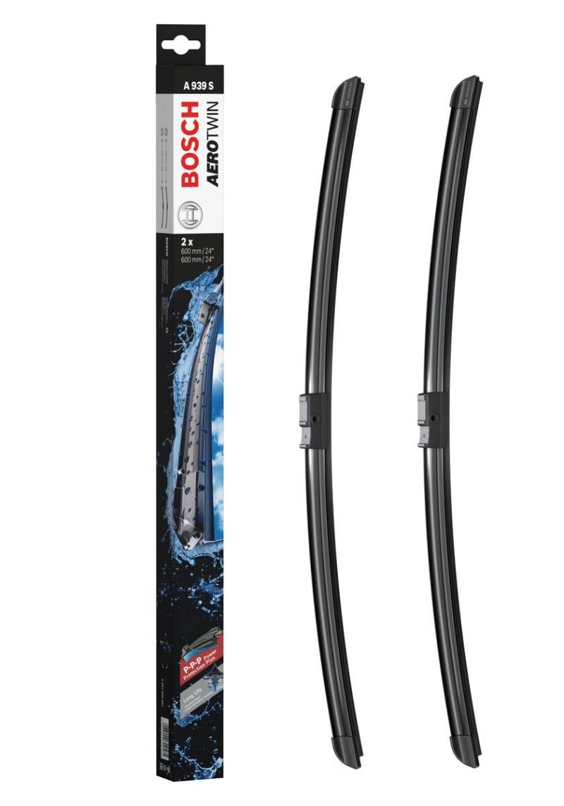 Bosch Scheibenwischer Aerotwin A939S, Länge: 600mm/600mm − Set für Frontscheibe - Nur für Rechtslenker-Fahrzeuge (UK) von Bosch Automotive