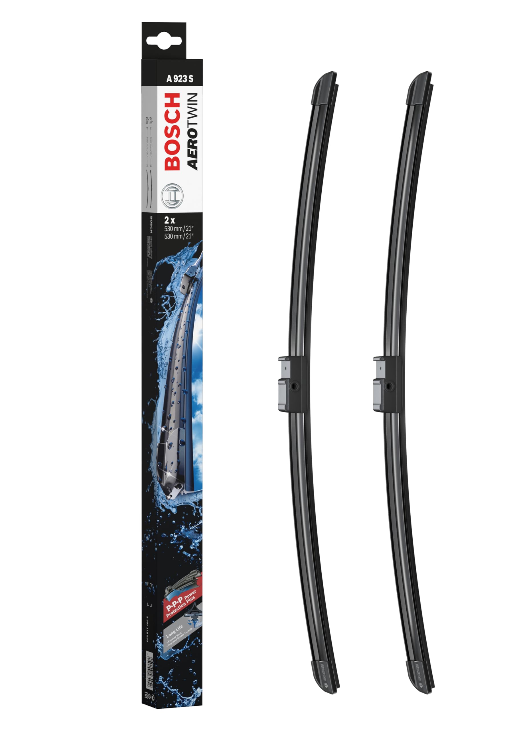 Bosch Scheibenwischer Aerotwin A923S, Länge: 530mm/530mm − Set für Frontscheibe von Bosch Automotive