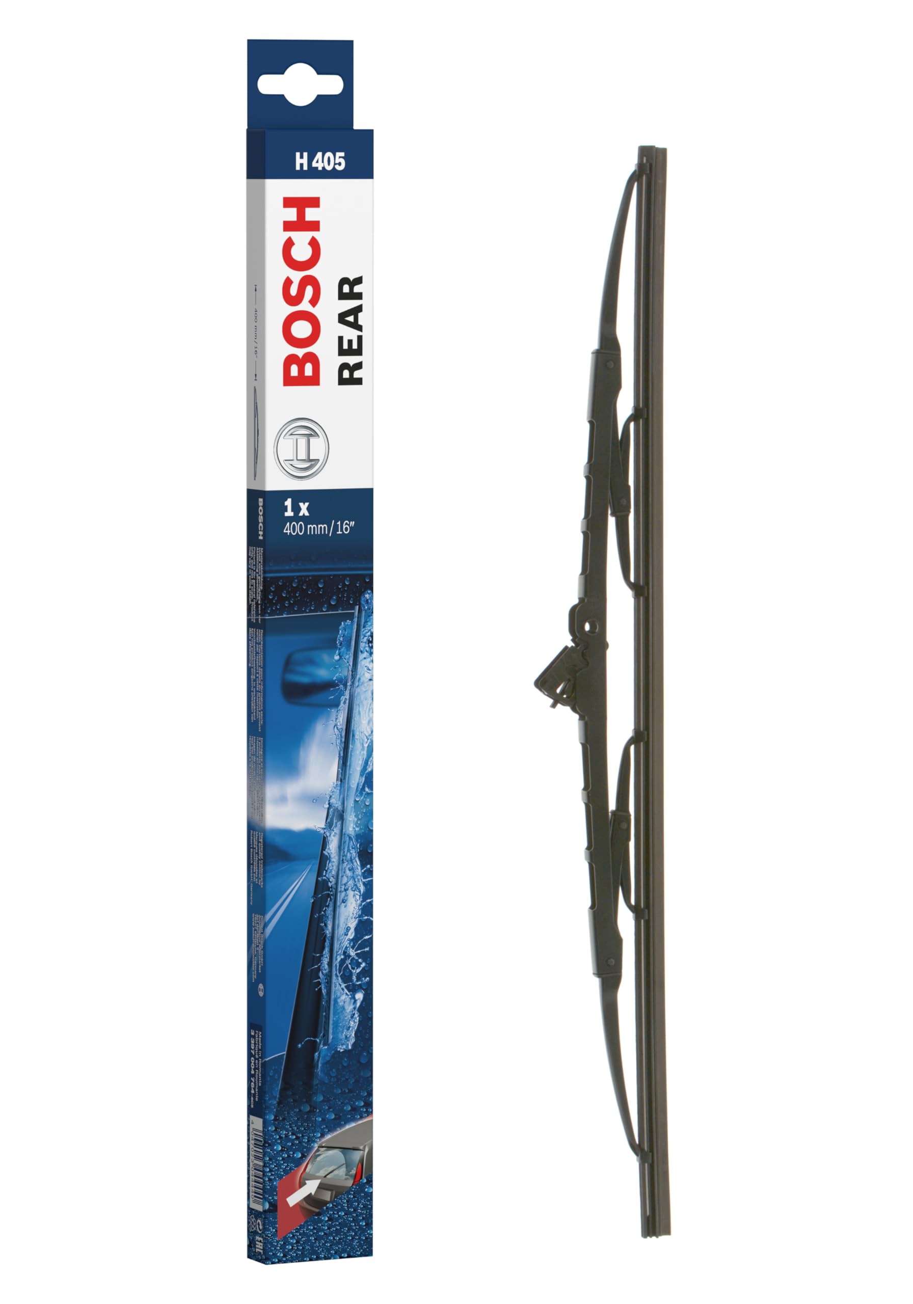 Bosch Scheibenwischer Rear H405, Länge: 400mm – Scheibenwischer für Heckscheibe Bosch Scheibenwischer Rear H405, Länge: 400mm – Scheibenwischer für Heckscheibe von BOSCH