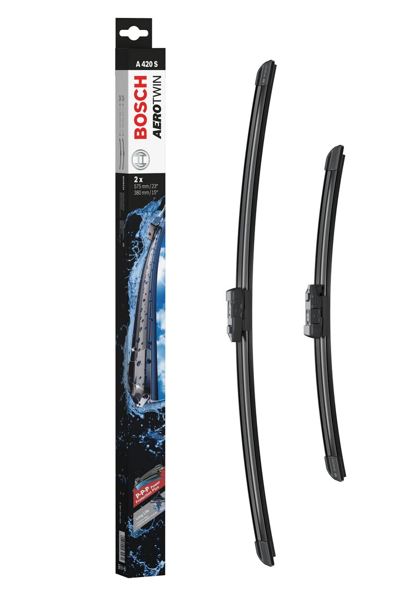 Bosch Scheibenwischer Aerotwin A420S, Länge: 575mm/380mm − Set für Frontscheibe Bosch Scheibenwischer Aerotwin A420S, Länge: 575mm/380mm − Set für Frontscheibe von Bosch