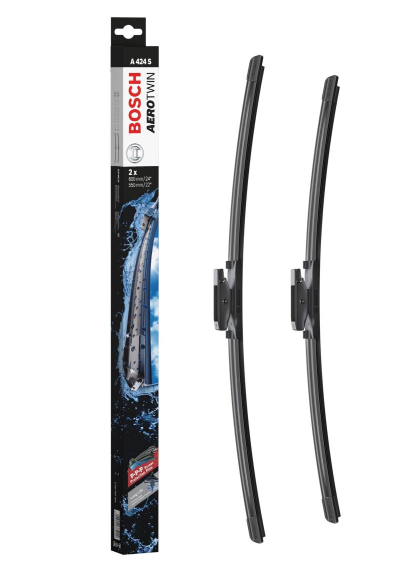Bosch Scheibenwischer Aerotwin A424S, Länge: 600mm/550mm – Set für Frontscheibe von Bosch