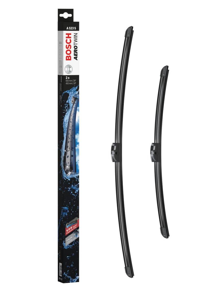 Bosch Scheibenwischer Aerotwin A523S, Länge: 650mm/450mm – Set für Frontscheibe von Bosch Automotive