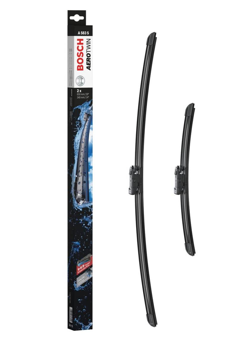 Bosch Scheibenwischer Aerotwin A583S, Länge: 650mm/340mm – Set für Frontscheibe von Bosch