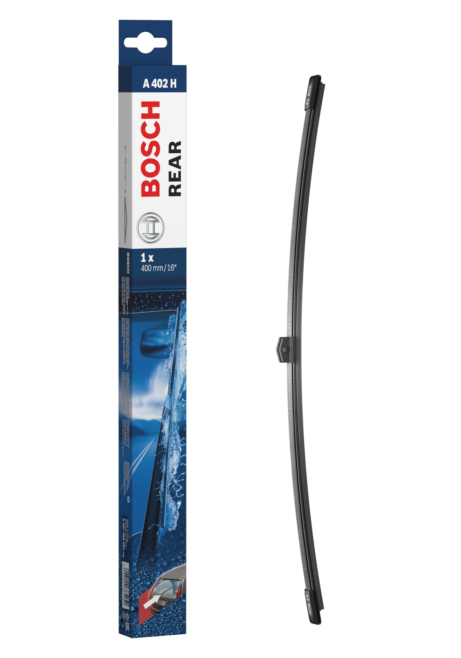 Bosch Scheibenwischer Rear A402H, Länge: 400mm – Scheibenwischer für Heckscheibe von Bosch Automotive