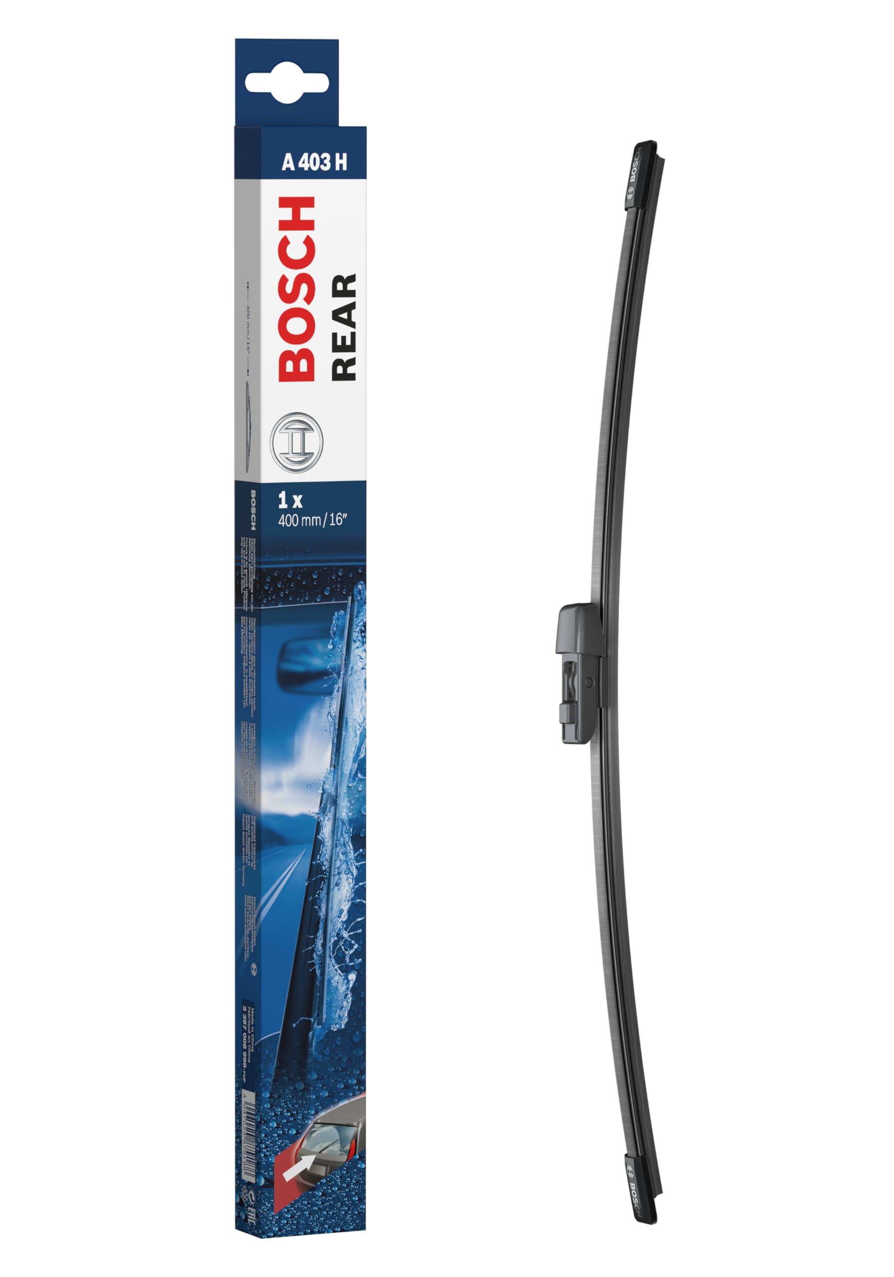 Bosch Scheibenwischer Rear A403H, Länge: 400mm – Scheibenwischer für Heckscheibe von Bosch Automotive