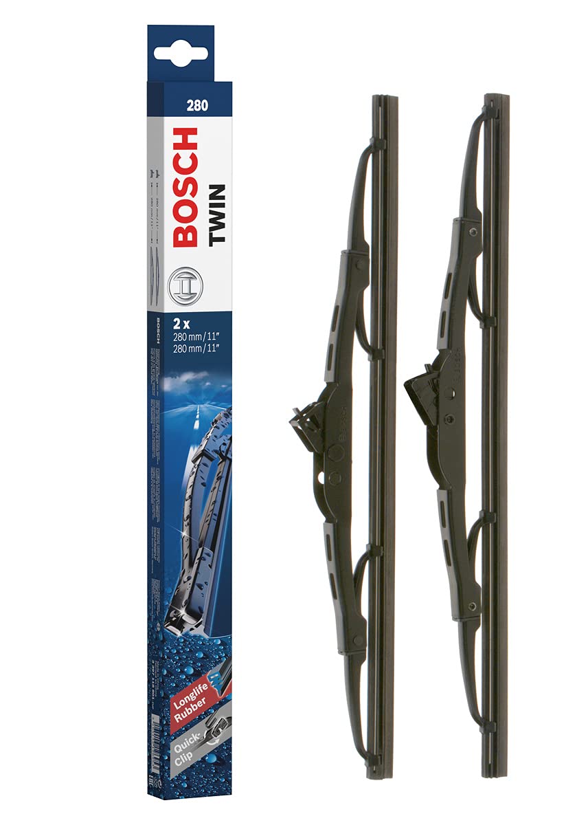 Bosch Scheibenwischer Twin 280, Länge: 280mm/280mm – Set für Frontscheibe Bosch Scheibenwischer Twin 280, Länge: 280mm/280mm – Set für Frontscheibe von Bosch