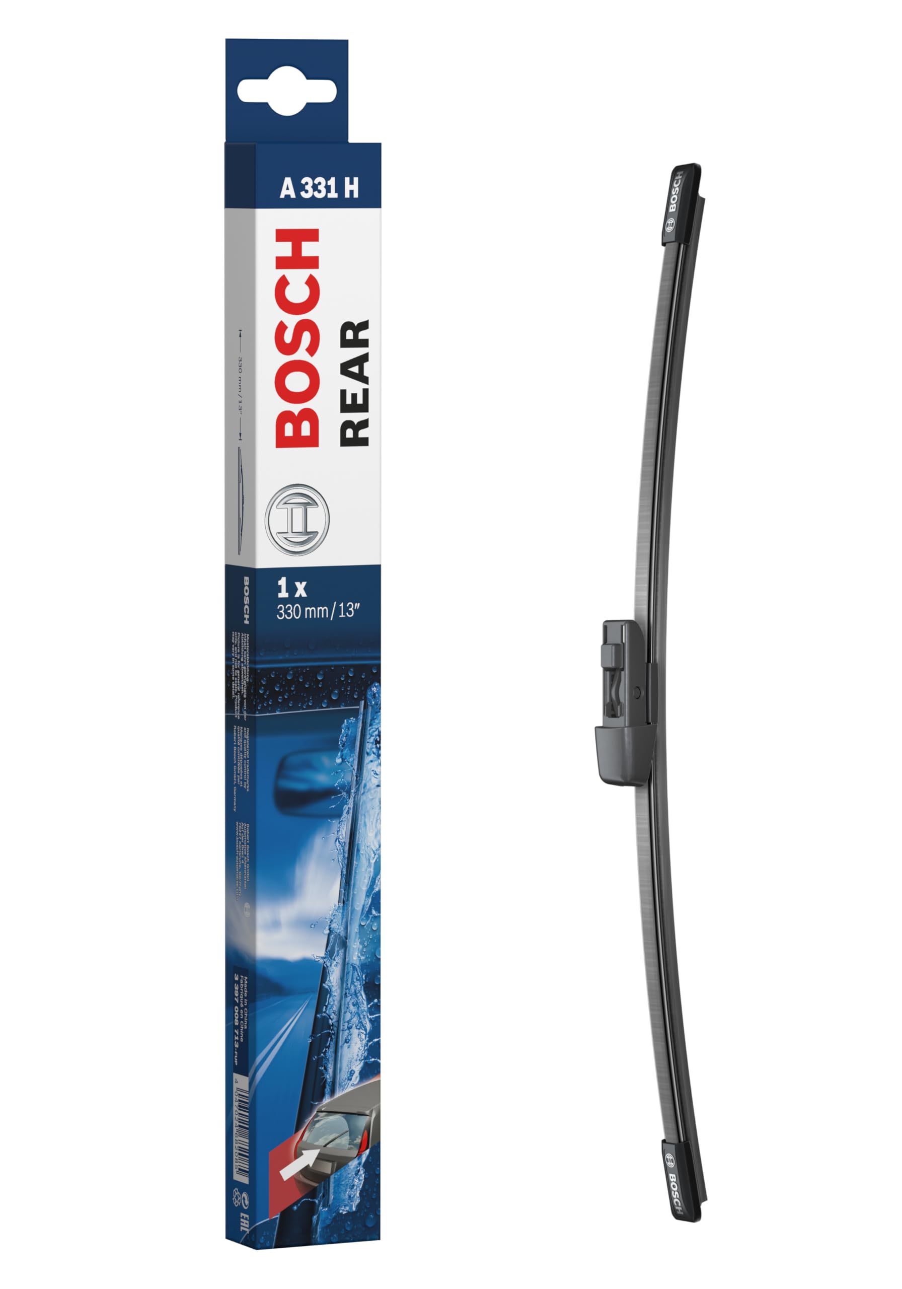 Bosch Automotive Scheibenwischer Rear A331H, Länge: 330mm - Scheibenwischer für Heckscheibe Bosch Automotive Scheibenwischer Rear A331H, Länge: 330mm - Scheibenwischer für Heckscheibe von Bosch