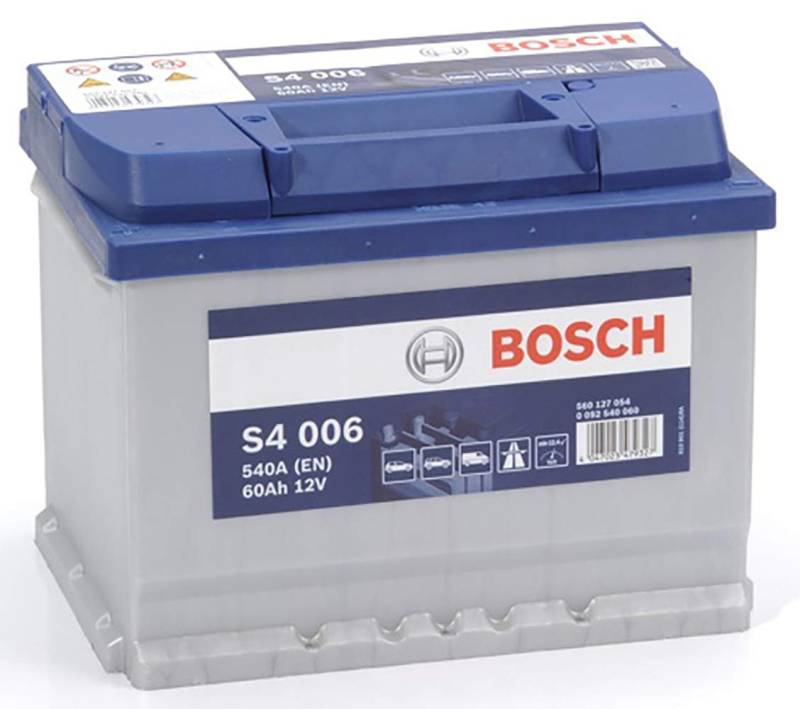 Bosch S4006 - Autobatterie - 60A/h - 540A - Blei-Säure-Technologie - für Fahrzeuge ohne Start-Stopp-System von Bosch Automotive