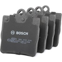 BOSCH Bremsbelagsatz mit Montageanleitung 0 986 494 016 Bremsbeläge,Bremsklötze MERCEDES-BENZ,C-Klasse Limousine (W203),C-Klasse Limousine (W202) von Bosch