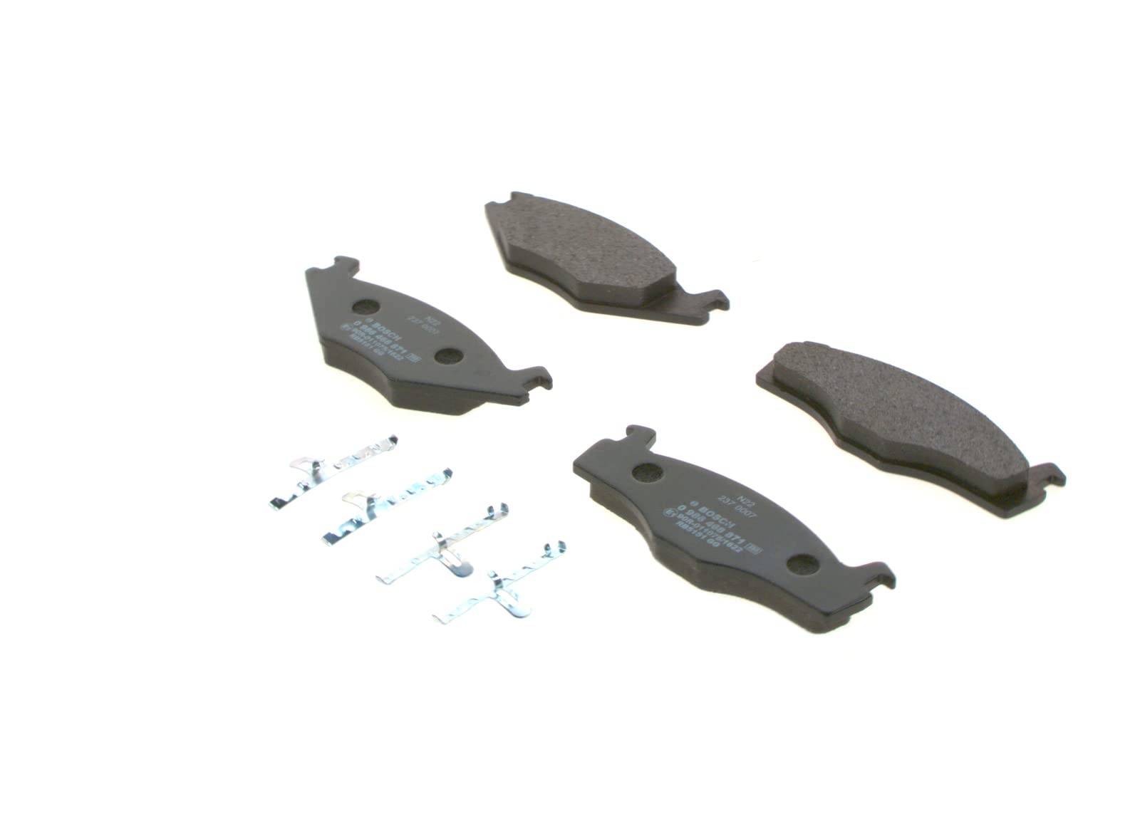Bosch BP736 Bremsbeläge - Vorderachse - ECE-R90 Zertifizierung - vier Bremsbeläge pro Set Bosch BP736 Bremsbeläge - Vorderachse - ECE-R90 Zertifizierung - vier Bremsbeläge pro Set von Bosch Automotive