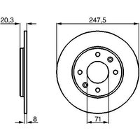 BOSCH Bremsscheibe voll 0 986 478 371 Bremsscheiben,Scheibenbremsen PEUGEOT,205 II (20A/C),205 I Cabriolet (741B, 20D),205 I (741A/C),309 II (3C, 3A) BOSCH Bremsscheibe voll 0 986 478 371 Bremsscheiben,Scheibenbremsen PEUGEOT,205 II (20A/C),205 I Cabriolet (741B, 20D),205 I (741A/C),309 II (3C, 3A) von Bosch