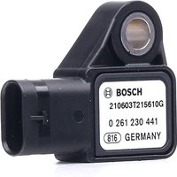 BOSCH Saugrohrdrucksensor 0 261 230 441 Ladedrucksensor,Abgasdrucksensor MERCEDES-BENZ,A-Klasse (W176),B-Klasse (W246, W242),GLA (X156) von Bosch