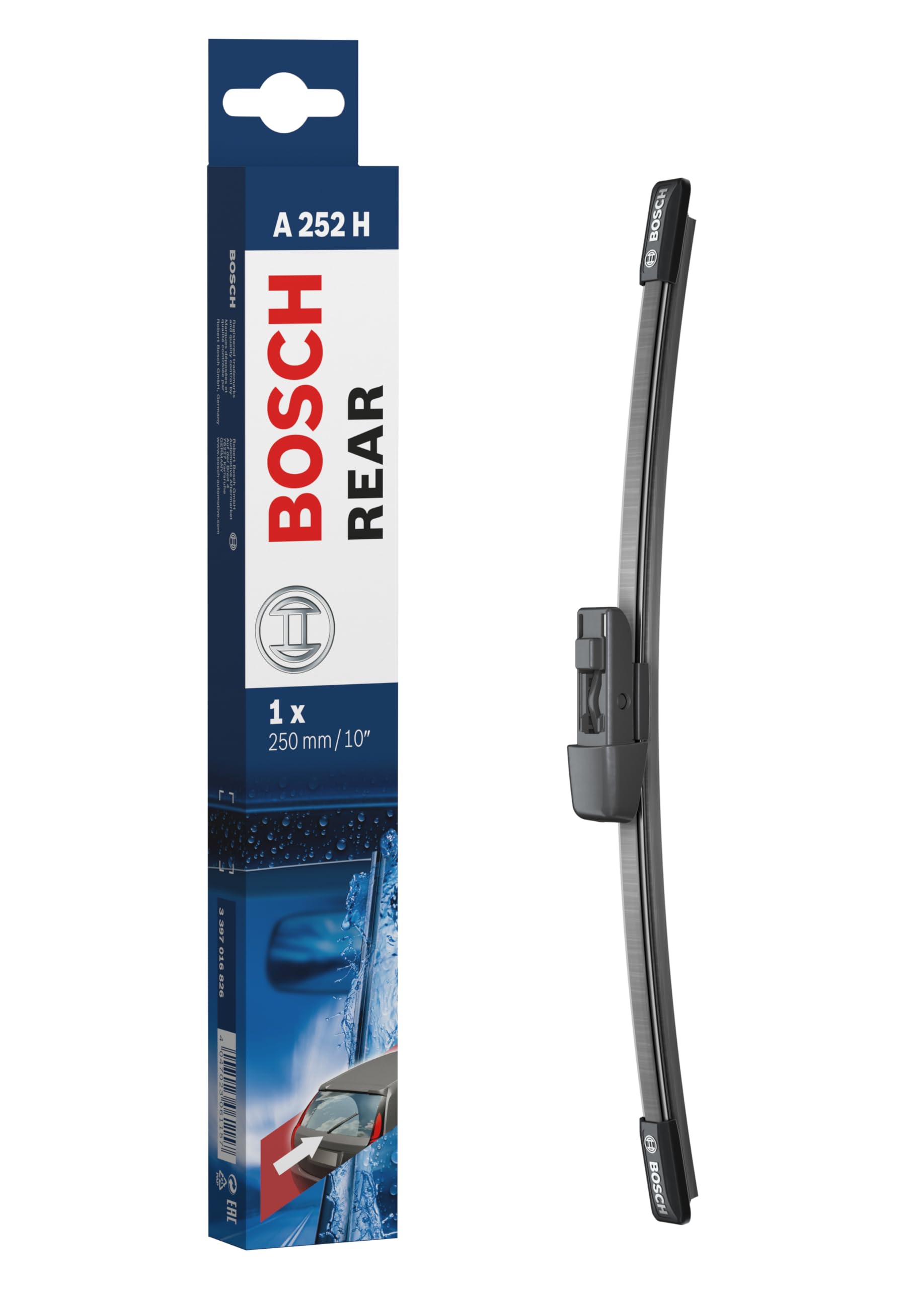 Bosch A252H - Scheibenwischer Rear - Länge: 250 mm - Scheibenwischer für Heckscheibe von Bosch