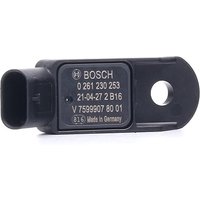 BOSCH Sensor, Saugrohrdruck 0 261 230 253  BMW,OPEL,PEUGEOT,1 Schrägheck (F20),3 Touring (F31),3 Limousine (F30, F80),1 Schrägheck (F21) von Bosch