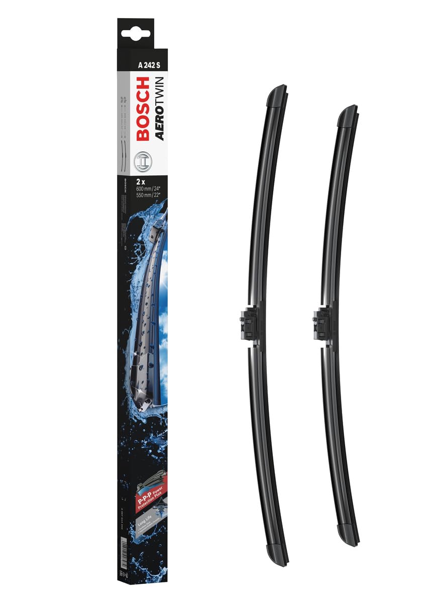 Bosch Scheibenwischer Aerotwin A242S, Länge: 600mm/550mm – Set für Frontscheibe Bosch Scheibenwischer Aerotwin A242S, Länge: 600mm/550mm – Set für Frontscheibe von Bosch