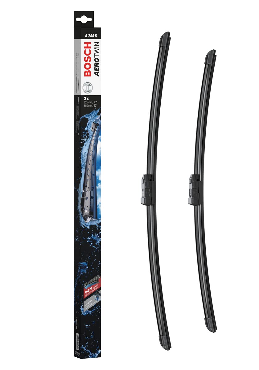 Bosch Scheibenwischer Aerotwin A244S, Länge: 625mm/550mm − Set für Frontscheibe Bosch Scheibenwischer Aerotwin A244S, Länge: 625mm/550mm − Set für Frontscheibe von Bosch Automotive