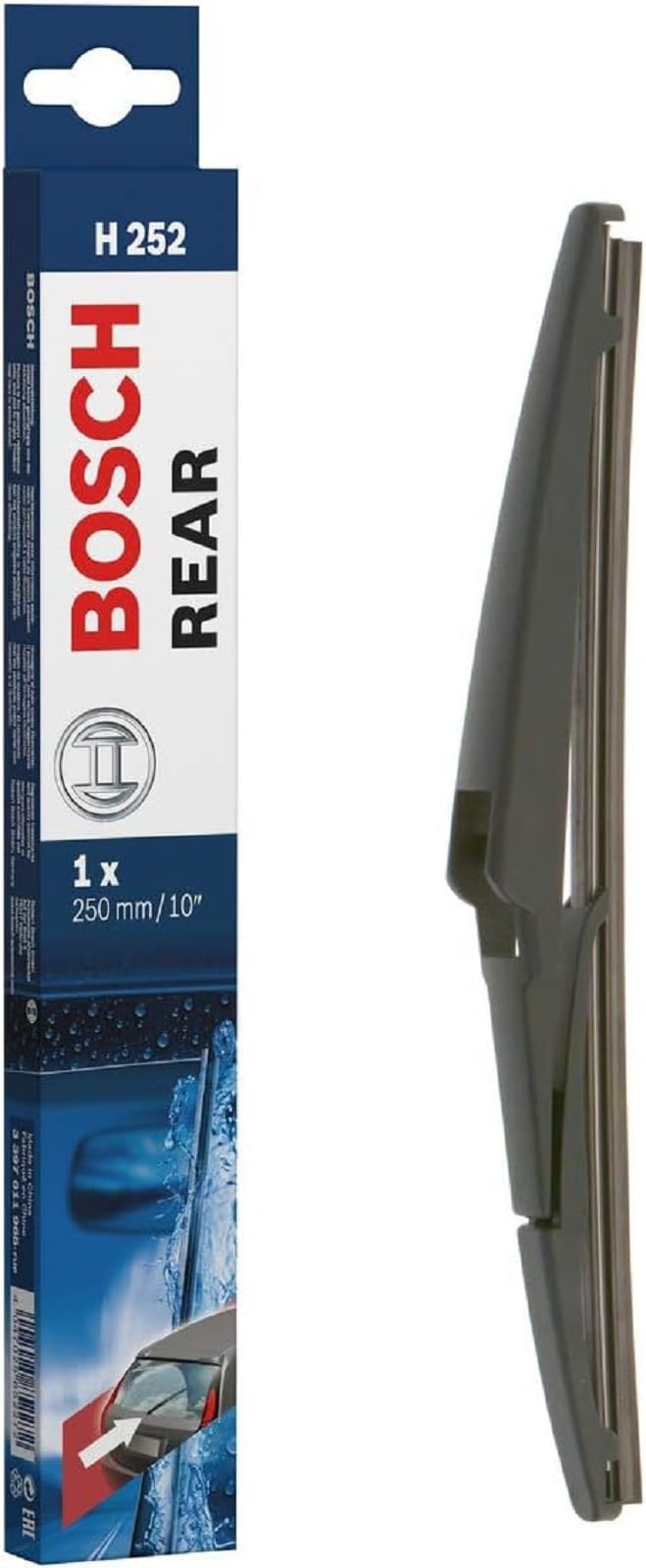 Bosch Scheibenwischer Rear H252, Länge: 250mm – Scheibenwischer für Heckscheibe Bosch Scheibenwischer Rear H252, Länge: 250mm – Scheibenwischer für Heckscheibe von Bosch