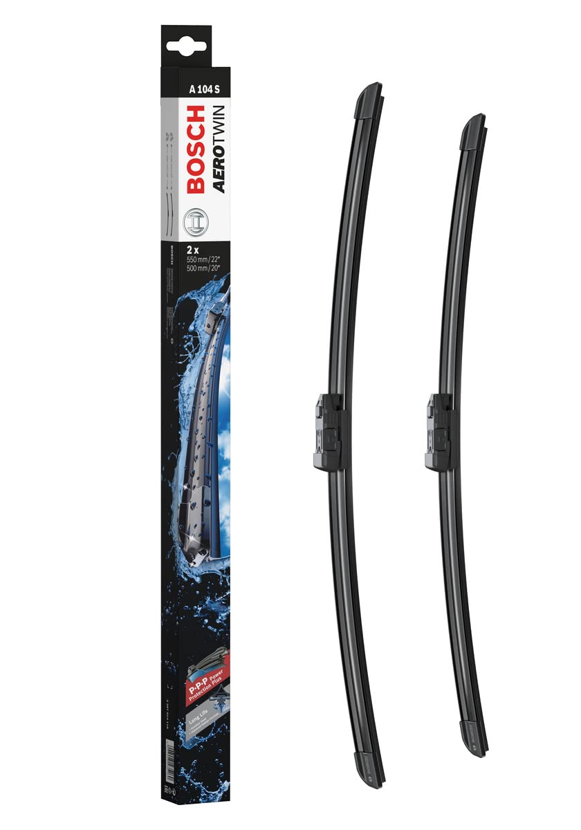 Bosch Scheibenwischer Aerotwin A104S, Länge: 550mm/500mm − Set für Frontscheibe Bosch Scheibenwischer Aerotwin A104S, Länge: 550mm/500mm − Set für Frontscheibe von Bosch Automotive
