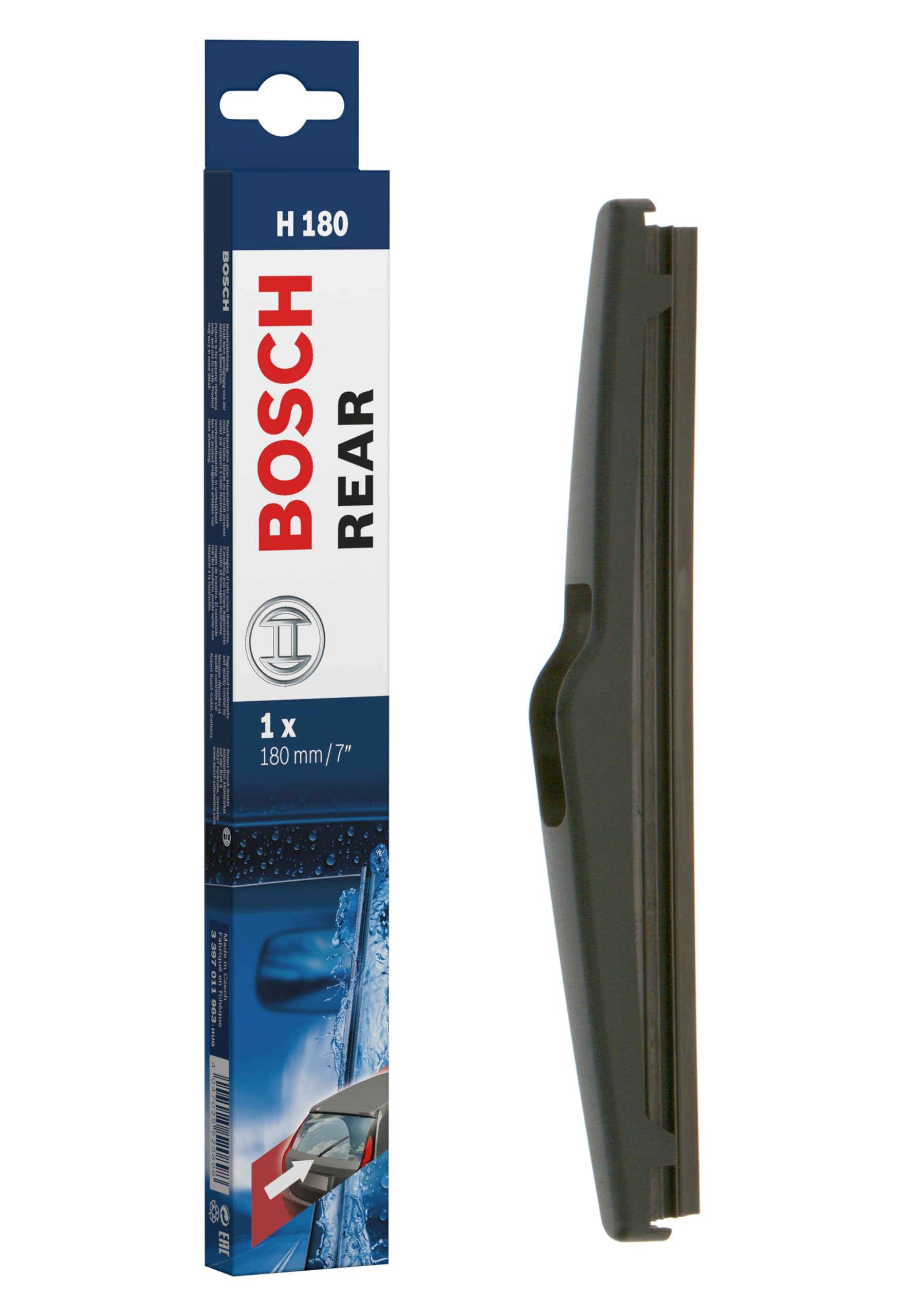 Bosch Scheibenwischer Rear H180, Länge: 180mm – Scheibenwischer für Heckscheibe von Bosch Automotive