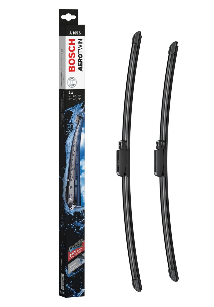 Bosch Scheibenwischer Aerotwin A105S, Länge: 550mm/600mm − Set für Frontscheibe Bosch Scheibenwischer Aerotwin A105S, Länge: 550mm/600mm − Set für Frontscheibe von Bosch Automotive