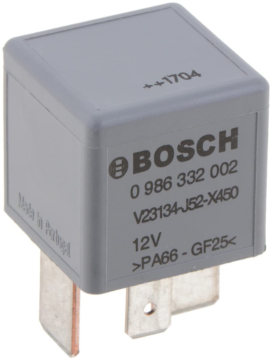 Bosch 0986332002, Mini-Relais 12V 70A, IP5K4, Betriebstemperatur von -40° C bis 85° C, Schließer-Relais, 4 Pins Bosch 0986332002, Mini-Relais 12V 70A, IP5K4, Betriebstemperatur von -40° C bis 85° C, Schließer-Relais, 4 Pins von Bosch Automotive