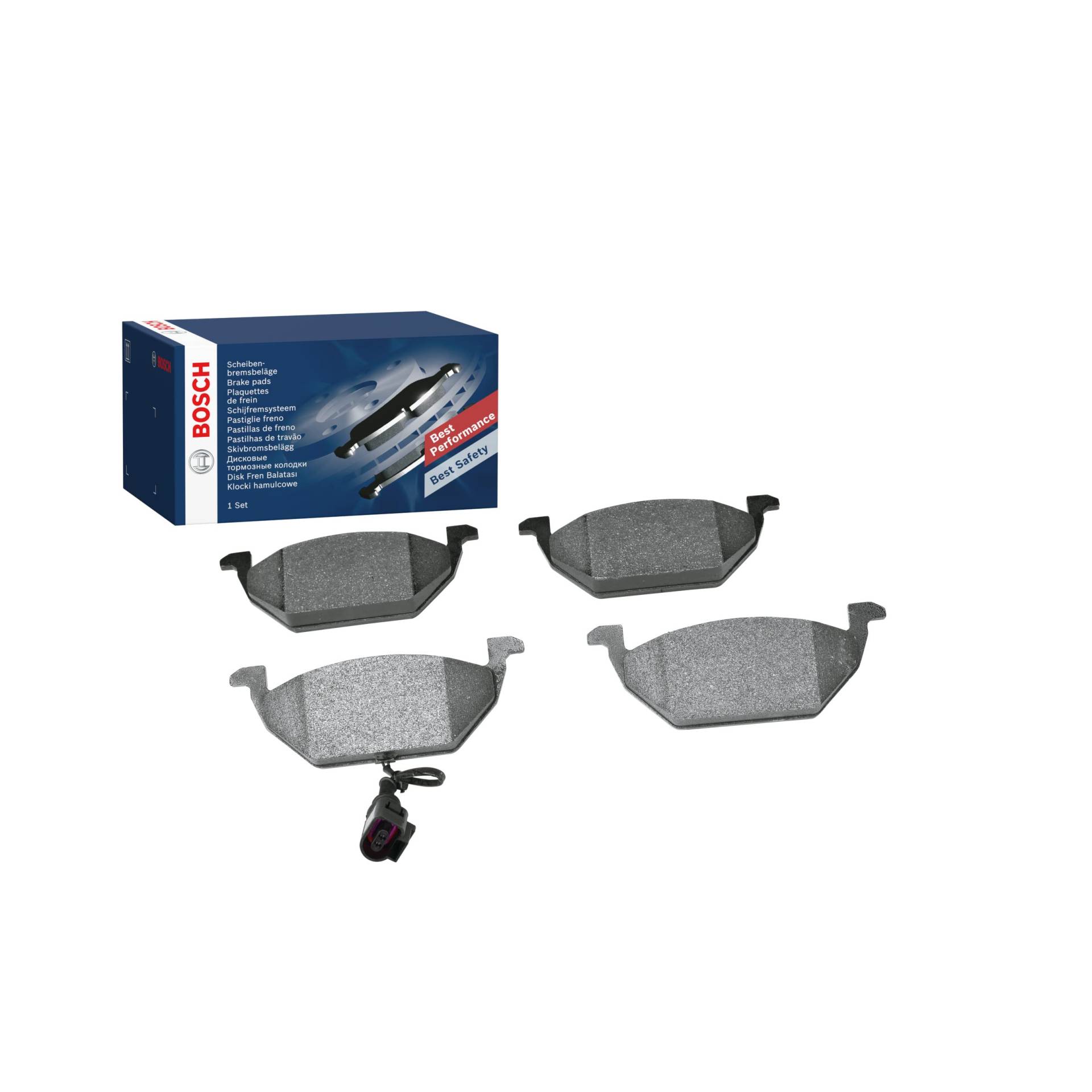 Bosch BP264 Bremsbeläge - Vorderachse - ECE-R90 Zertifizierung - vier Bremsbeläge pro Set von Bosch Automotive