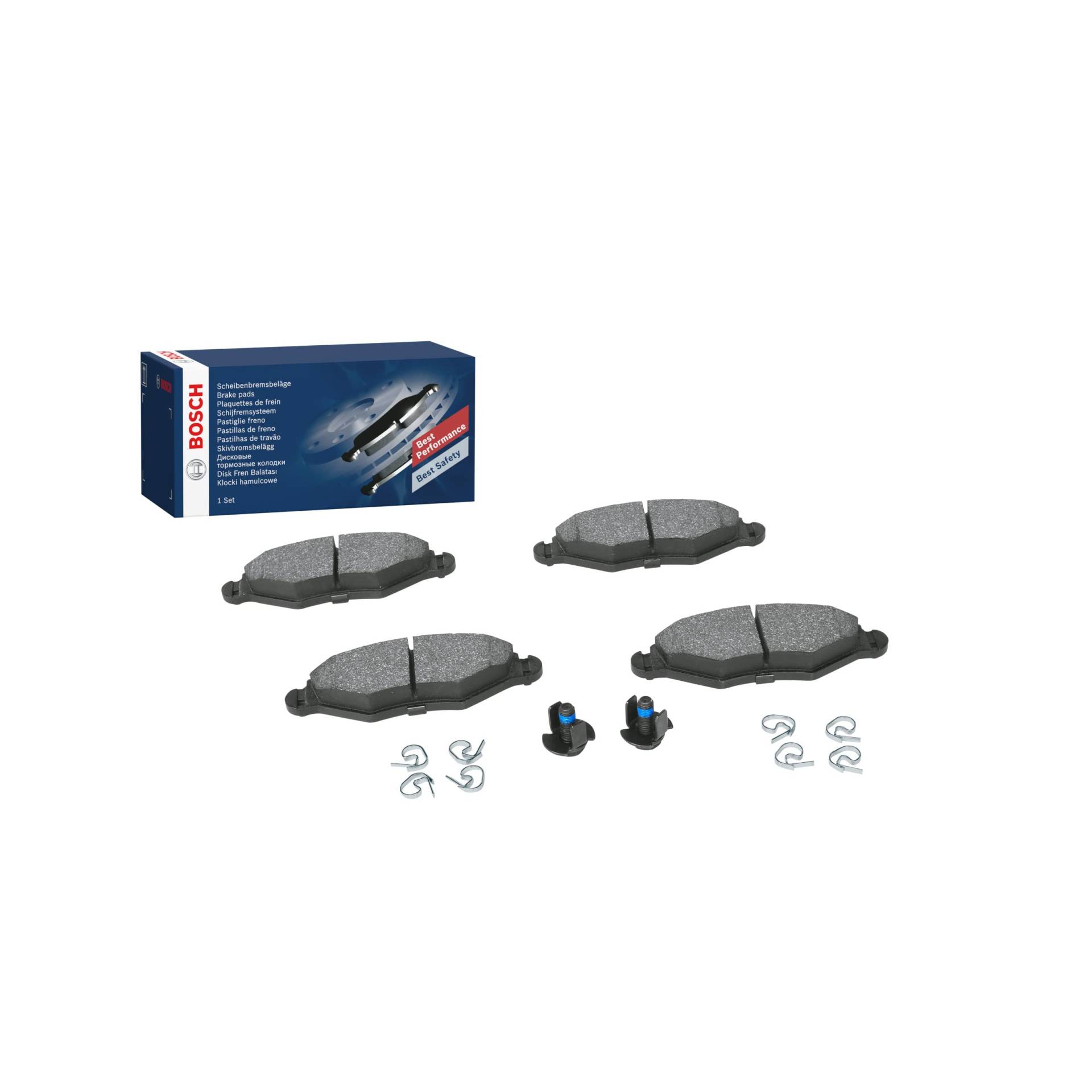 Bosch BP376 Bremsbeläge - Vorderachse - ECE-R90 Zertifizierung - vier Bremsbeläge pro Set von Bosch Automotive