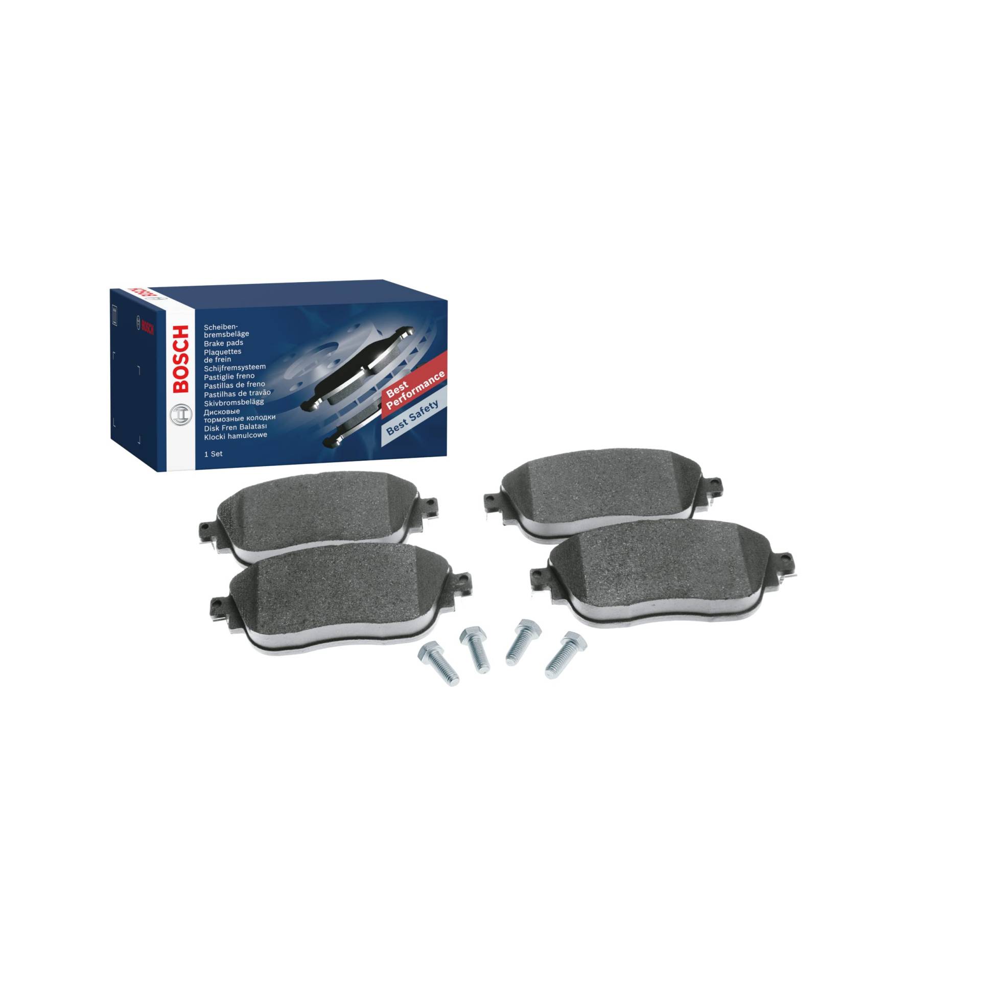 Bosch BP1507 Bremsbeläge - Vorderachse - ECE-R90 Zertifizierung - vier Bremsbeläge pro Set Bosch BP1507 Bremsbeläge - Vorderachse - ECE-R90 Zertifizierung - vier Bremsbeläge pro Set von Bosch Automotive