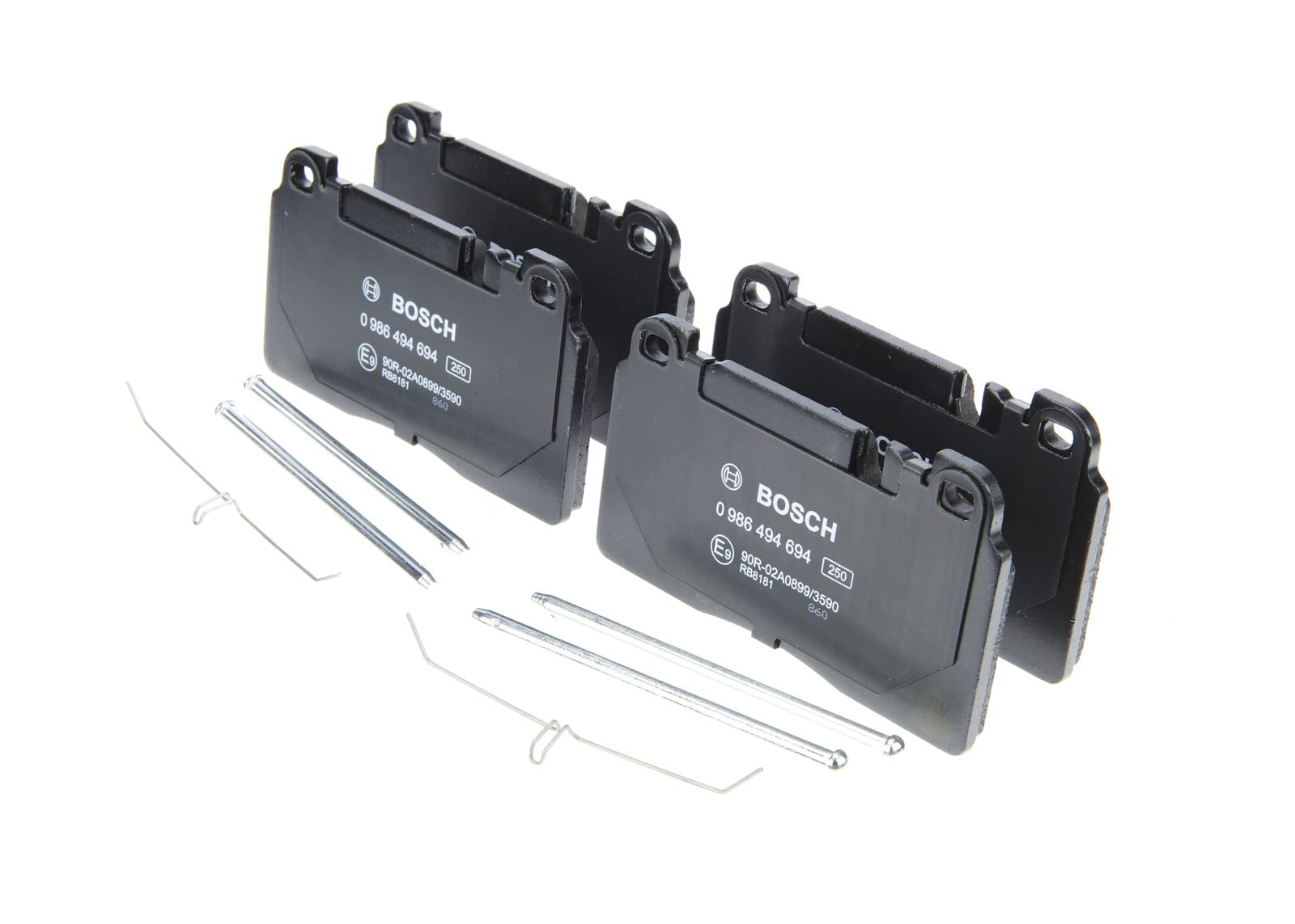 Bosch BP1689 Bremsbeläge - Vorderachse - ECE-R90 Zertifizierung - vier Bremsbeläge pro Set Bosch BP1689 Bremsbeläge - Vorderachse - ECE-R90 Zertifizierung - vier Bremsbeläge pro Set von Bosch Automotive