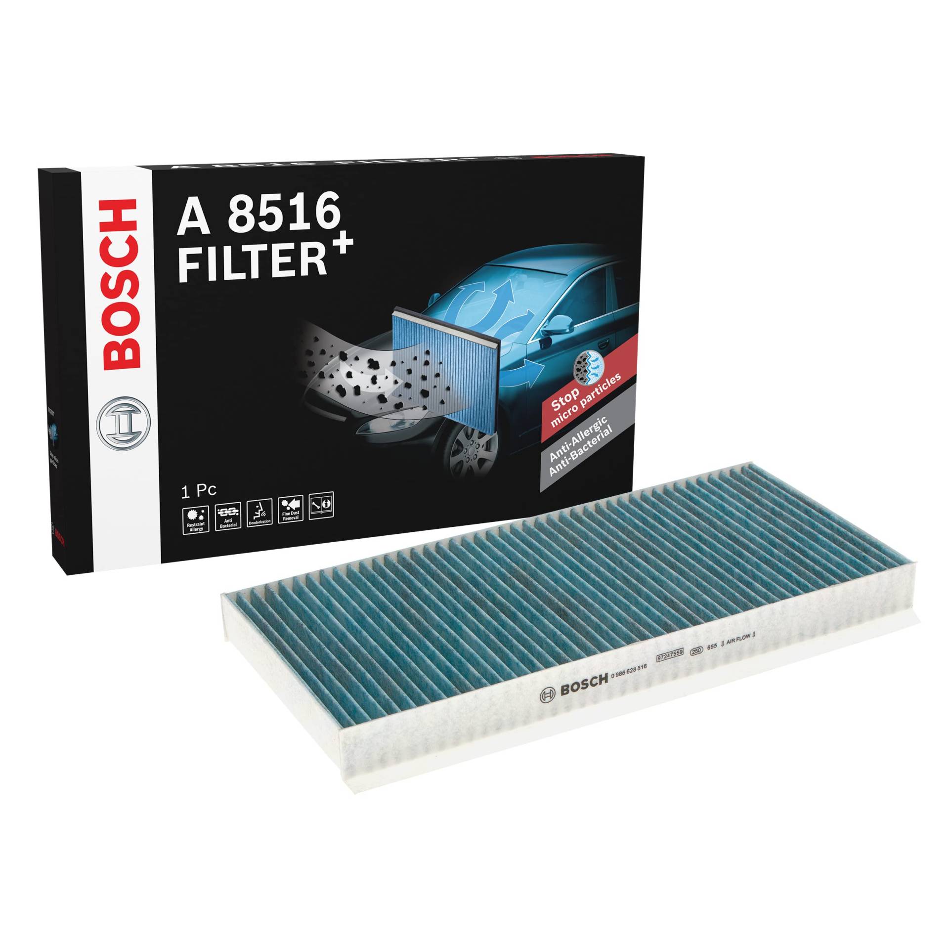 Bosch Automotive A8516 - Innenraumfilter Filter+ Bosch Automotive A8516 - Innenraumfilter Filter+ von Bosch Automotive
