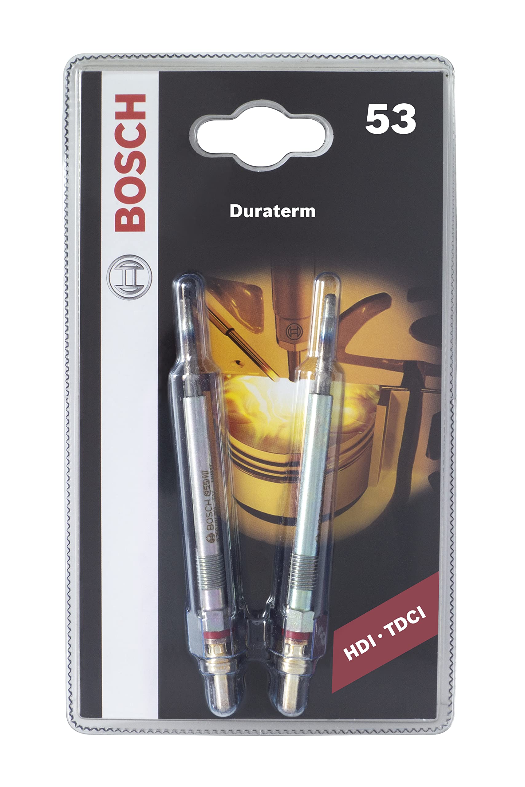 Bosch 53 - Duraterm High Speed - Blister – 2er Set - für dieselbetriebene Fahrzeuge von Bosch Automotive