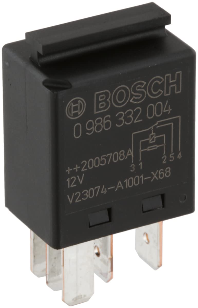 Bosch 0986332004 Mini-Relais 12V 60A, IP5K4, Betriebstemperatur von -40° C bis 85° C, Schließer-Relais, 4 Pins Bosch 0986332004 Mini-Relais 12V 60A, IP5K4, Betriebstemperatur von -40° C bis 85° C, Schließer-Relais, 4 Pins von Bosch Automotive