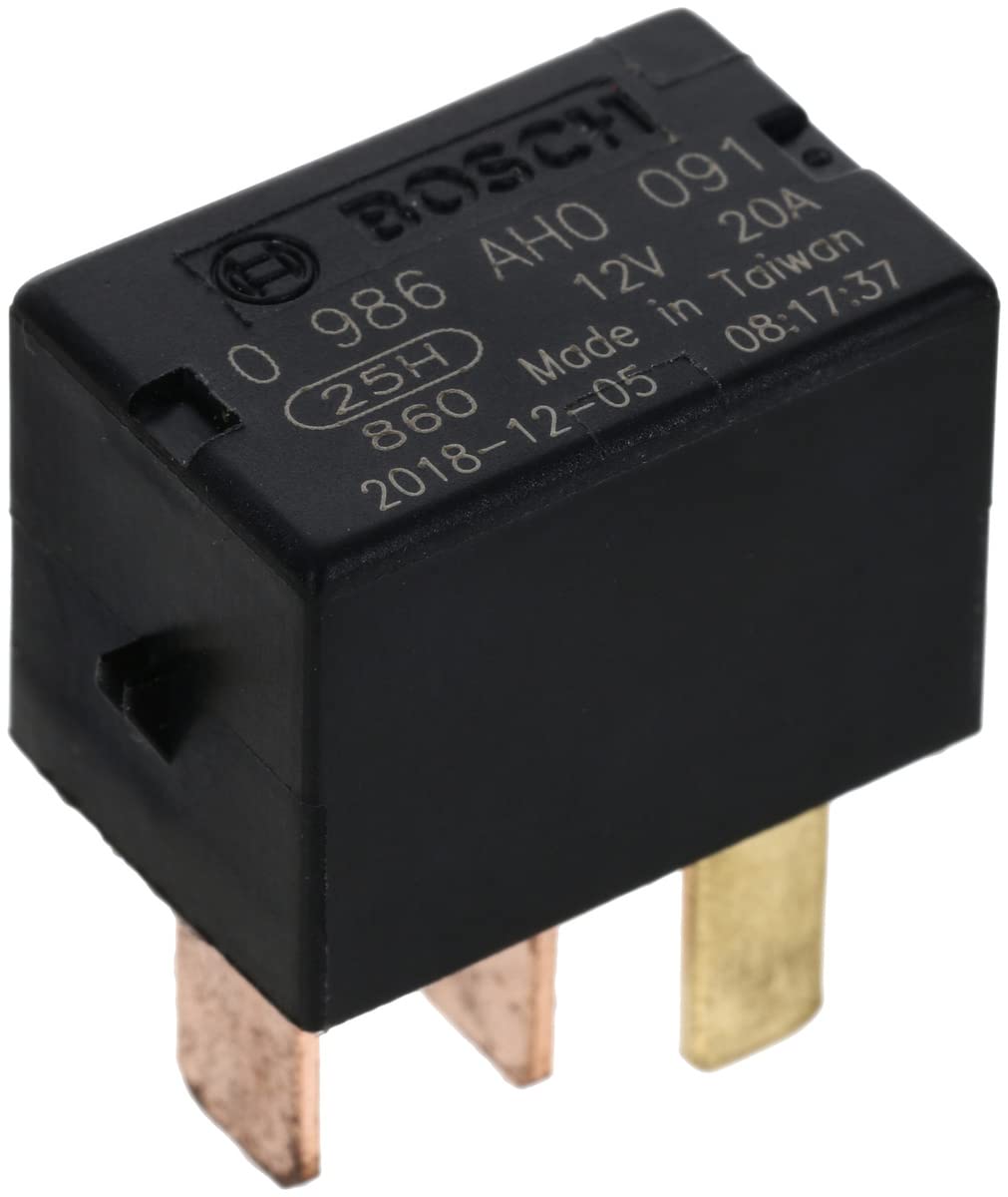 Bosch 0986AH0091 Micro-Relais 12V 20A, IP5K4, Betriebstemperatur von -40° bis 125°, Schließer-Relais, 4 Pins Bosch 0986AH0091 Micro-Relais 12V 20A, IP5K4, Betriebstemperatur von -40° bis 125°, Schließer-Relais, 4 Pins von Bosch Automotive