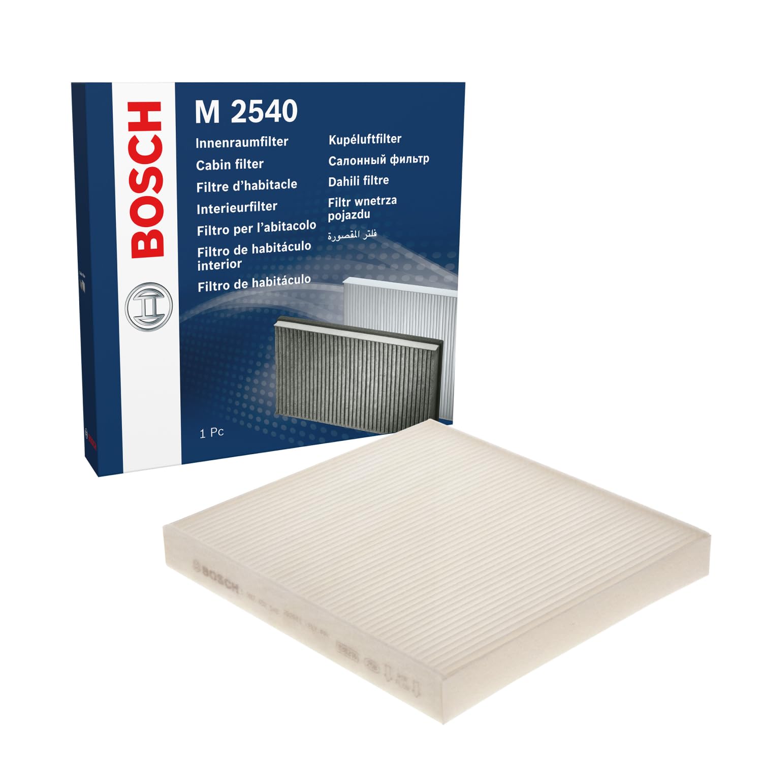 Bosch M2540 Standard Innenraumfilter - filtert Pollen und Staub - Ersatzfilter für bessere Luftqualität im Fahrzeuginnenraum Bosch M2540 Standard Innenraumfilter - filtert Pollen und Staub - Ersatzfilter für bessere Luftqualität im Fahrzeuginnenraum von Bosch Automotive